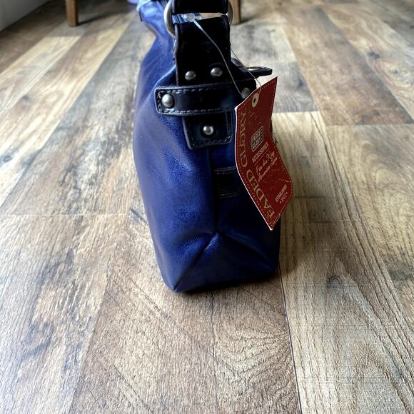 NWT Vintage Y2K Faded Glory Navy Mini Buckle Shoulder Bag - Picture 11 of 11